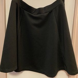 DIVIDED by H&M Black ribbed circle skirt